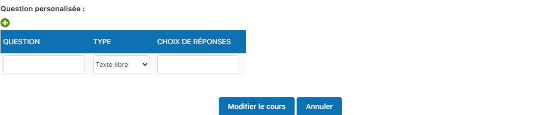 Continuation du formulaire d'édition