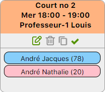 Icône de liste des participants