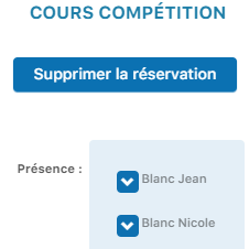 Clic sur la leçon