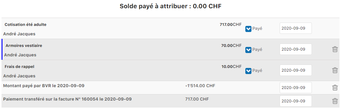 Réimpression de la facture - Vue 1
