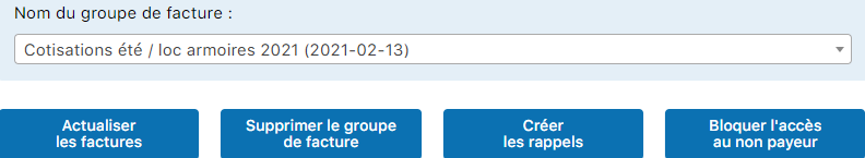Actualisation de la facture - Vue 1