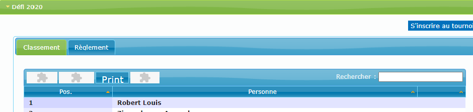 Étape 2 : Interface du tournoi