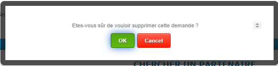 Cliquer sur la croix