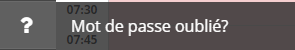 Lien mot de passe oublié